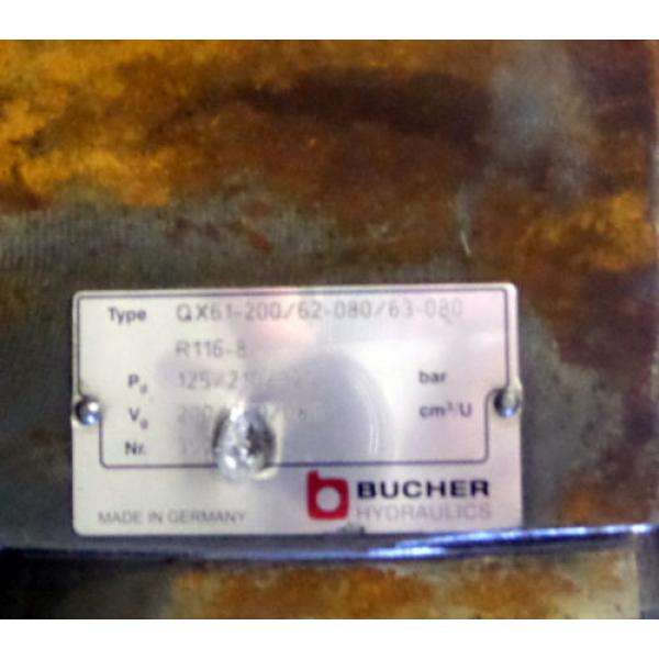 BUCHER HYDRAULICS QX61-200/62-080/63-080 R116-8 HYDRAULIC PUMP #3 image