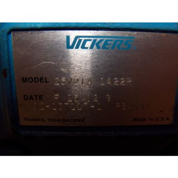 Origin VICKERS EATON HYDRAULIC VANE PUMP 25V21A-1A22R 02-137117-1 #5 image