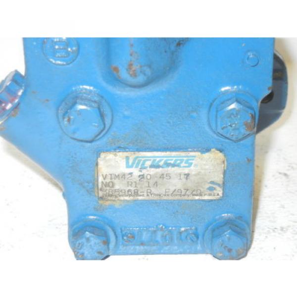 VICKERS VTM42 20 45 17 N0 R1 14 USED HYDRAULIC PUMP VTM42204517N0R114 #2 image