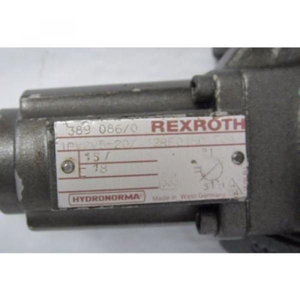 HYDRONORMA REXROTH 1PV2V5-20/12RE01MC-70A1 HYDRAULIC PUMP #2 image