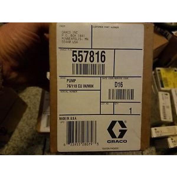 NEW Graco 557816 Meterflo Direct Drive Gear Pump 76/118 cu/in min CW #1 image