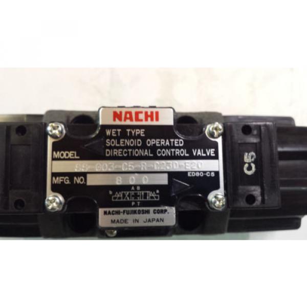 Origin NACHI SS-G03-C5-R-C230-E20 DIRECTIONAL CONTROL VALVE #1 image