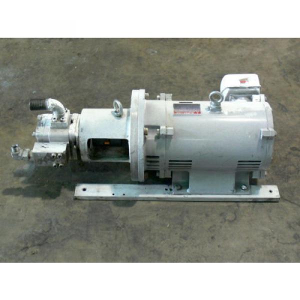 Nachi Eckerle IP Hydraulic Pump H-4B-32-20 W/ 20HP (15Kw) Mitsubishi motor #1 image