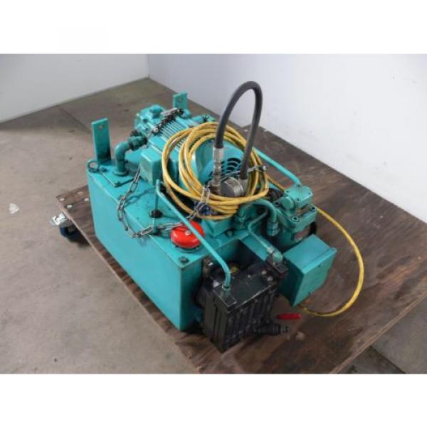 NACHI VDR-1B-1A3-B VARIABLE VANE HYDRAULIC amp; UNI PUMP  WITH TANK amp; OIL COOLER #1 image