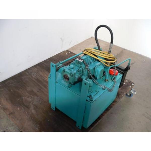 NACHI VDR-1B-1A3-B VARIABLE VANE HYDRAULIC amp; UNI PUMP  WITH TANK amp; OIL COOLER #3 image