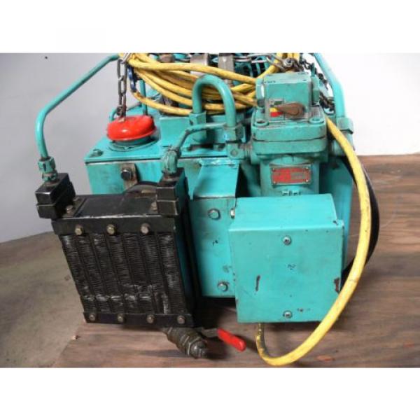 NACHI VDR-1B-1A3-B VARIABLE VANE HYDRAULIC amp; UNI PUMP  WITH TANK amp; OIL COOLER #5 image