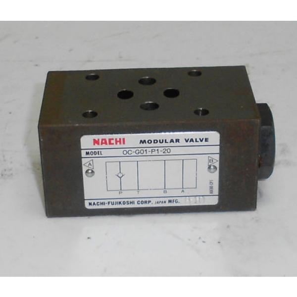 NACHI MODULAR VALVE OC-G01-P1-20, USED, WARRANTY #1 image